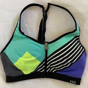 Victoria’s Secret Sports Bra - 32C - zip front - adjustable straps